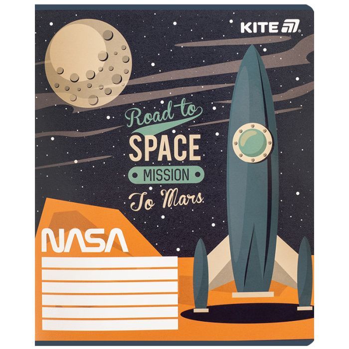 Зошит Kite NASA, 12 аркушів, клітинка (NS25-232) зображення 6