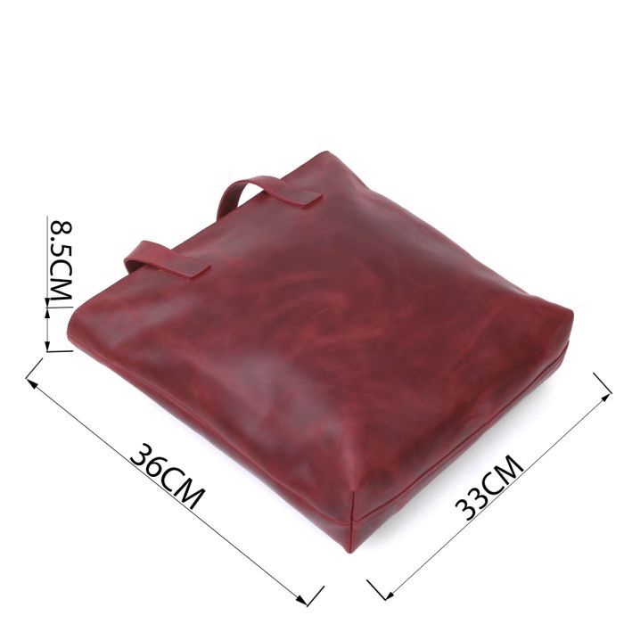 Сумка Shvigel Винтажная шоппер Коричневая (16349) изображение 3