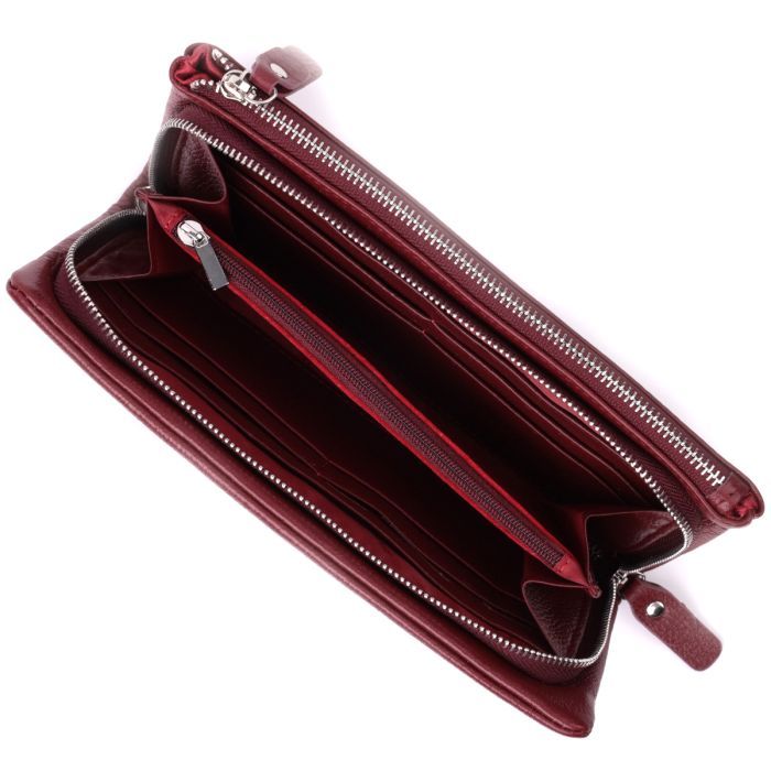 Кошелек ST Leather Из натуральной кожи Бордовый (22528) изображение 5