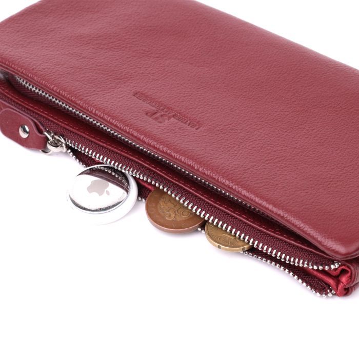 Кошелек ST Leather Из натуральной кожи Бордовый (22528) изображение 7