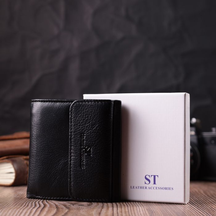 Кошелек ST Leather Из натуральной кожи Черный (22542) изображение 10