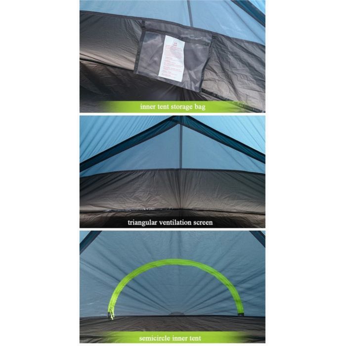 Палатка Naturehike двомісний Tagar NH17T180-J блакитний (6927595716182) изображение 5