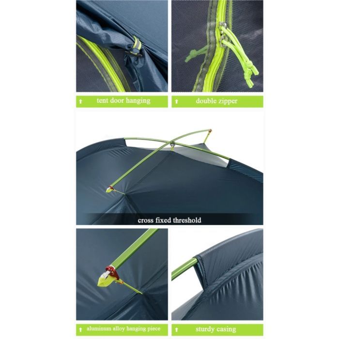 Палатка Naturehike двомісний Tagar NH17T180-J блакитний (6927595716182) изображение 6