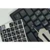 Наклейка на клавіатуру BestKey непрозора чорна, 76, срібний (BKU13SIL/011) зображення 3