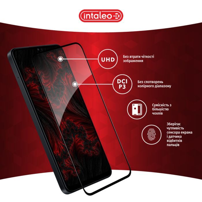 Скло захисне Intaleo Full Glue Samsung A55 Black (1283126588860) зображення 4