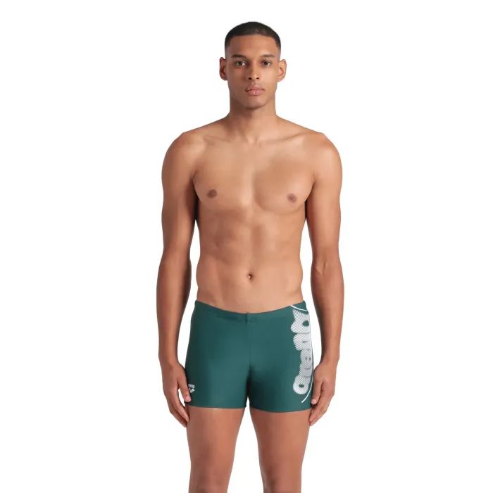 Плавки Arena Bright Glare Swim Short 008941-601 зелений, білий 90 (3468337533931)