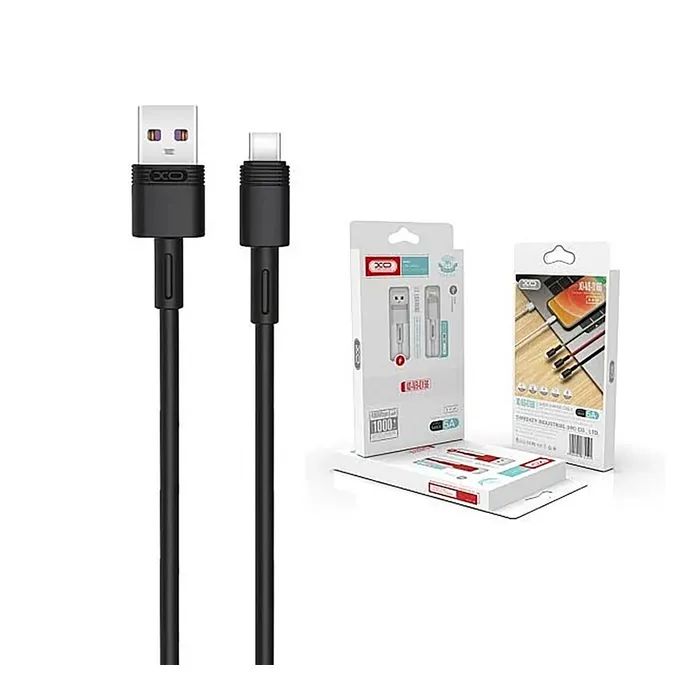 Дата кабель USB 2.0 AM to USB-C 1.0m black XO (NB-Q166-AС.black) зображення 2