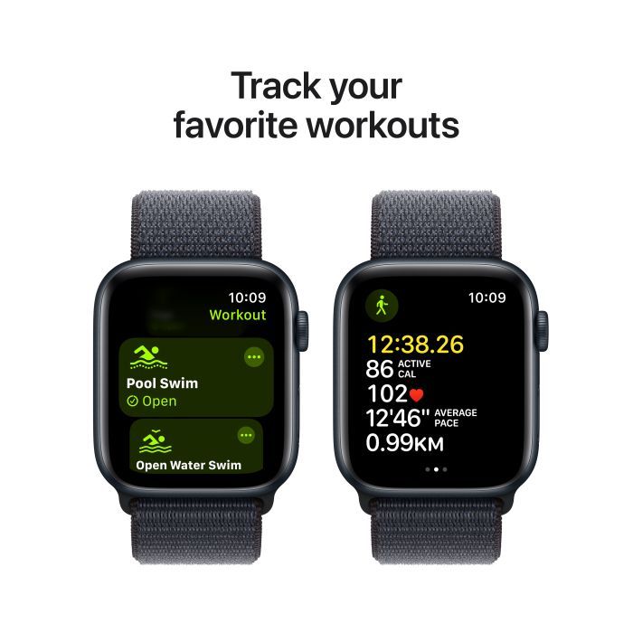Смарт-годинник Apple Watch SE GPS + Cellular 40mm Midnight Aluminium Case with Ink Sport Loop (MXGA3QH/A) зображення 6