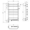 Сушарка для рушників Navin Блюз 480x800 (12-006033-4880) зображення 4