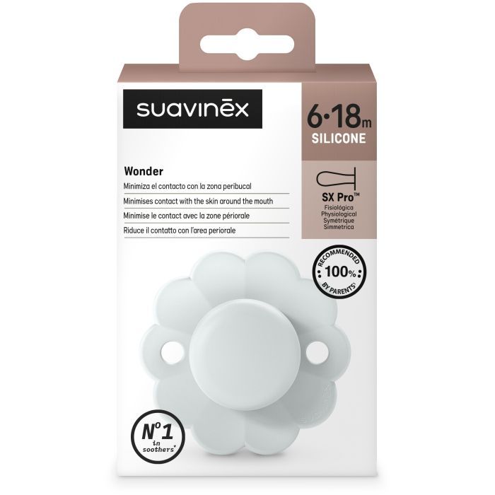 Пустышка Suavinex Wonder фізіологічна, 6-18 місяців, світло-блакит (308387) изображение 3