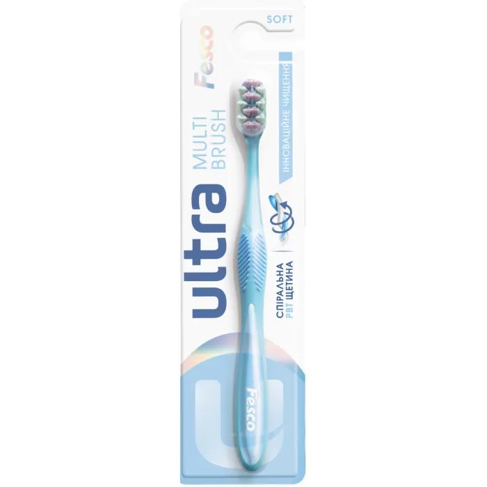 Зубна щітка Fesco Ultra Multi Brush Soft Фіолетова (4820204702106)
