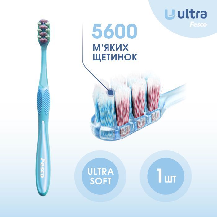 Зубна щітка Fesco Ultra Multi Brush Soft Фіолетова (4820204702106) зображення 5