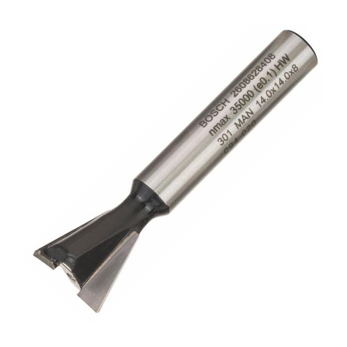 Фреза Bosch Professional пазовая V-образная V, Std, S8, D14, L14 15° (2.608.628.408)