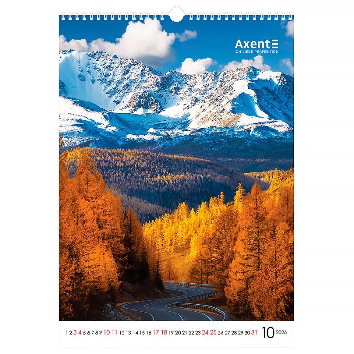Календар Axent настінний А3 2026 р. Landscapes (8804-26-1-A) зображення 11