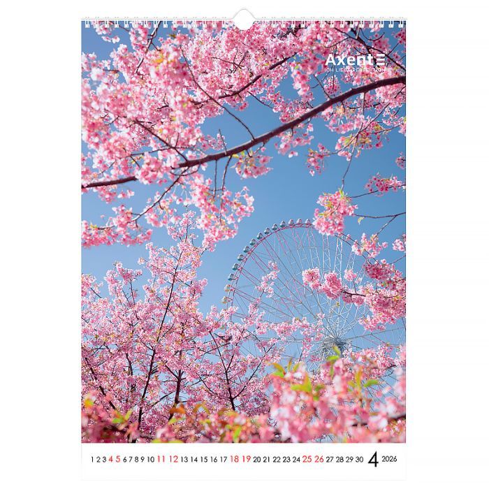 Календар Axent настінний А3 2026 р. Landscapes (8804-26-1-A) зображення 5