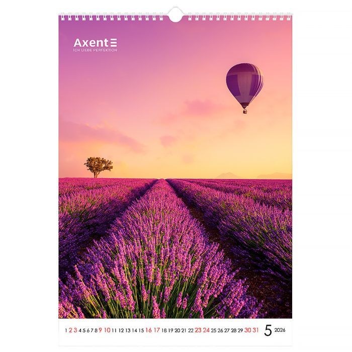 Календар Axent настінний А3 2026 р. Landscapes (8804-26-1-A) зображення 6