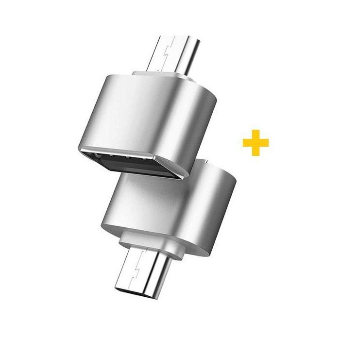 Дата кабель OTG USB 2.0 AF to USB-C silver XoKo (XK-AC035-SL2)