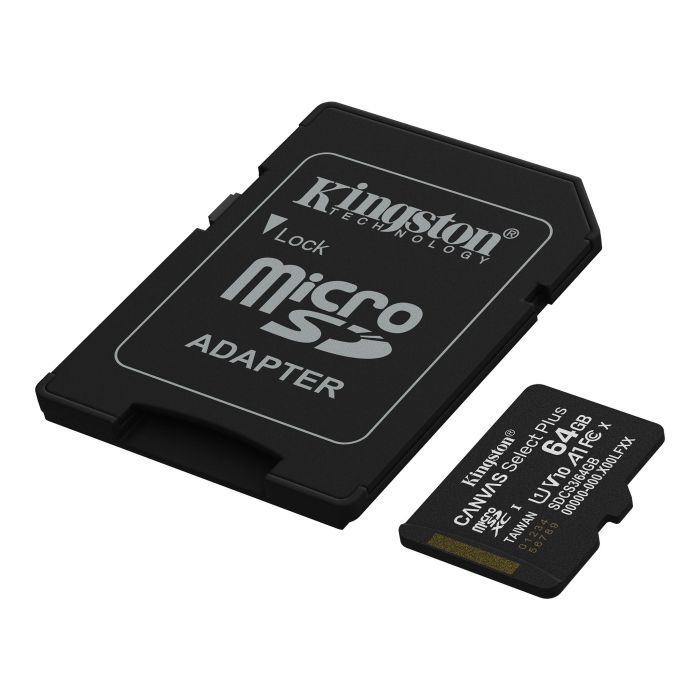 Карта пам'яті Kingston 64GB microSDXC class 10 UHS-I V10 A1 Canvas Select Plus (SDCS3/64GB) зображення 2