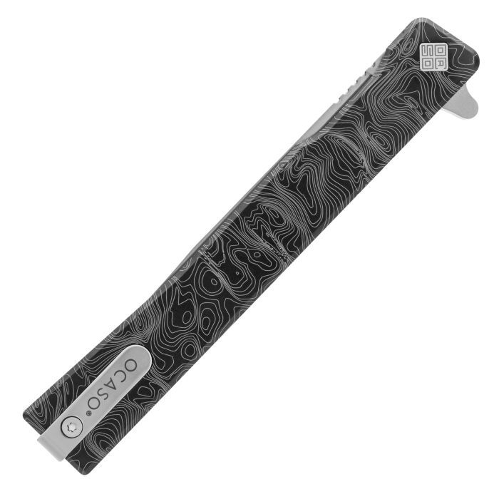 Ніж Ocaso Solstice, Engraved titanium Topo Pattern, Black (10ETB) зображення 9