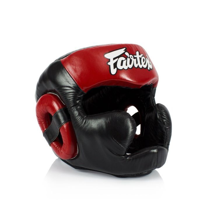Боксерский шлем Fairtex HG13 Black/Red XL (HG13_XL_Black/Red) изображение 2