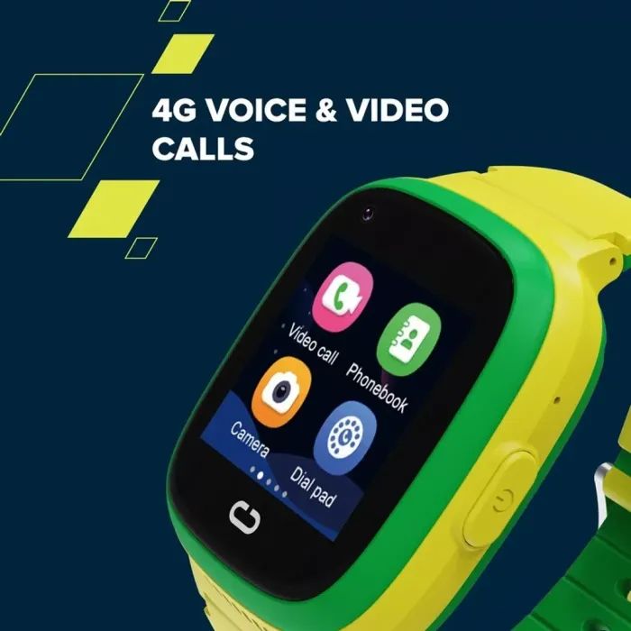Смарт-годинник Canyon Sunny KW-48 Video 4G GPS Games Music Yellow/Green (CNE-KW48YG) зображення 10