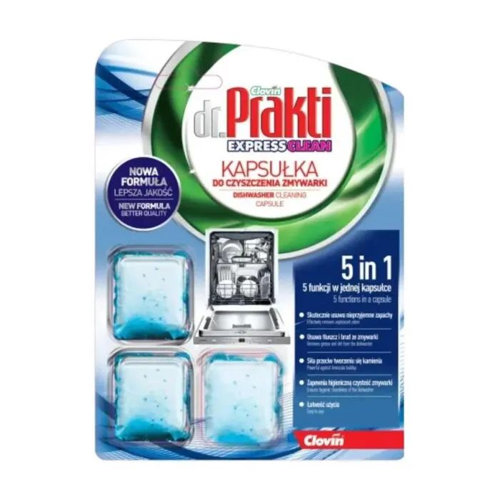 Очищувач для посудомийних машин Dr. Prakti Капсули 3 х 18 г (5903855502789) > ціни в Києві та Україні Очищувач для посудомийних машин Dr. Prakti Капсули 3 х 18 г (5903855502789)