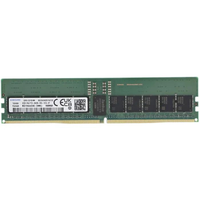 Модуль памяти для сервера Samsung 32GB DDR5 2Rx8 5600Mhz ECC Registered (M321R4GA3EB0-CWM) > цены в Киеве и Украине Модуль памяти для сервера Samsung 32GB DDR5 2Rx8 5600Mhz ECC Registered (M321R4GA3EB0-CWM)