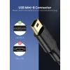 Дата кабель USB 2.0 AM to Mini 5P 1.0m US132 black UGREEN (10355) изображение 4