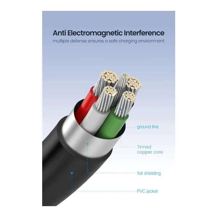 Дата кабель USB 2.0 AM to Mini 5P 1.5m US132 black Ugreen (10385) зображення 8