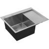 Мойка кухонная Kroner Geburstet-6350LHM (CV031320) изображение 3