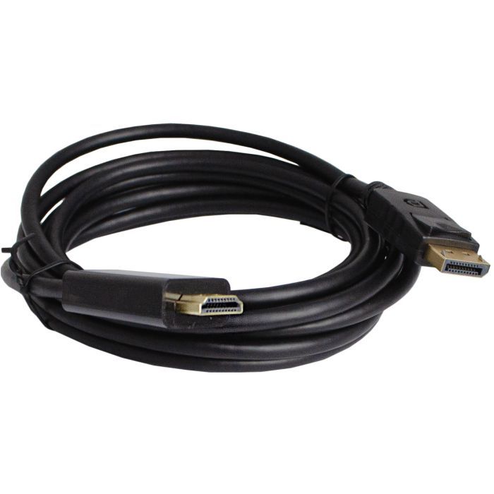 Кабель мультимедийный DisplayPort M to HDMI M 3.0m 4K60Hz black Patron (PN-DP-HDMI-30) > цены в Киеве и Украине Кабель мультимедийный DisplayPort M to HDMI M 3.0m 4K60Hz black Patron (PN-DP-HDMI-30)