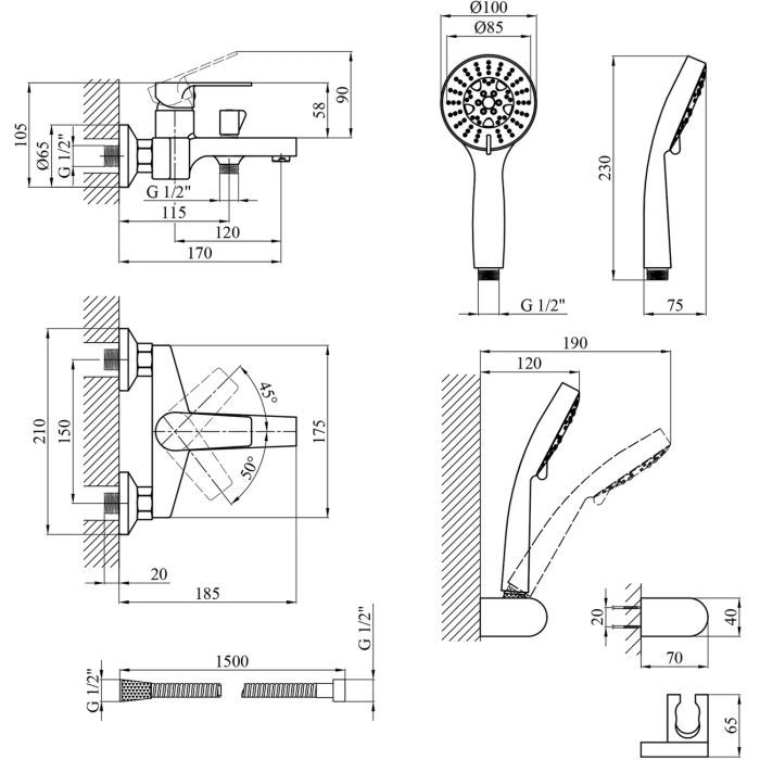 Смеситель Kroner Eifel-C060 (CV023607) изображение 8