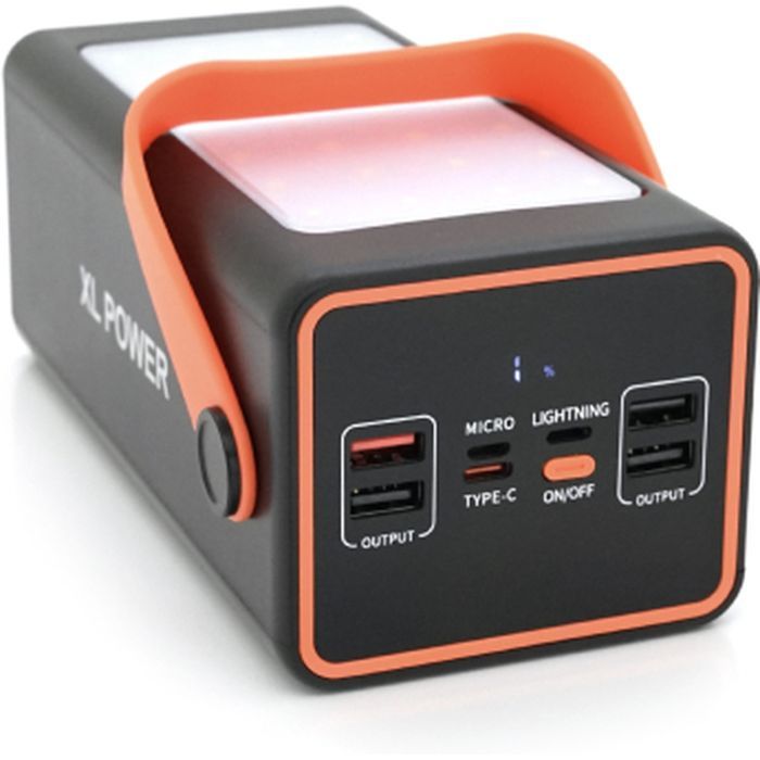 Батарея універсальна ACL 70000mAh, PD/22.5W, USB, Type C, ліхтар, Black/White (PW-52 / 34002) зображення 2