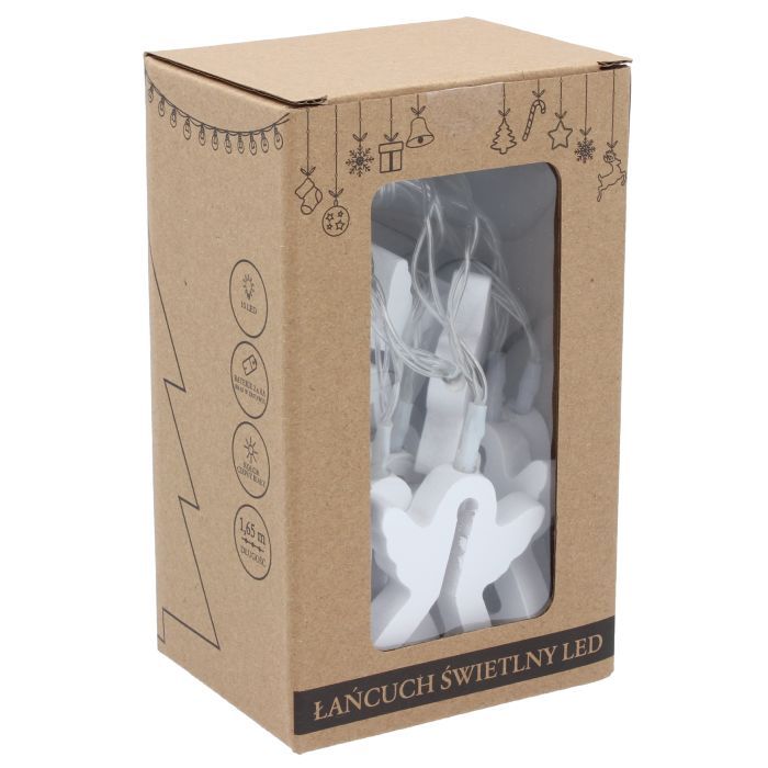 Гірлянда Chomik Янгол 10 LED, теплий білий, IP20, 2хАА (5900779854048) зображення 3