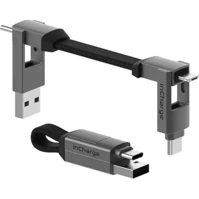 Дата кабель 6in1 inCharge 6 - 0.06m white Rolling Square (SIX02R)