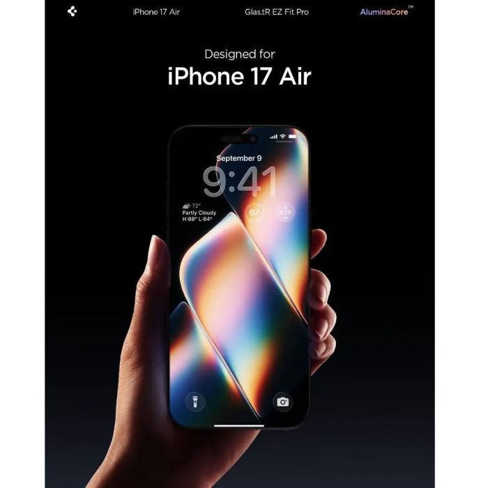 Стекло защитное Spigen Glas.tR EZ Fit Pro HD iPhone 17 Air (AGL09870) изображение 2