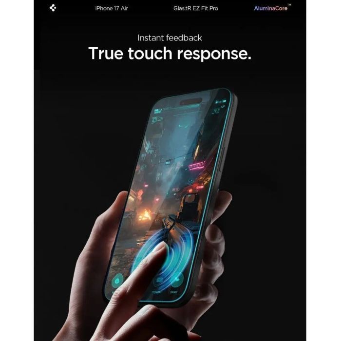 Стекло защитное Spigen Glas.tR EZ Fit Pro HD iPhone 17 Air (AGL09870) изображение 6
