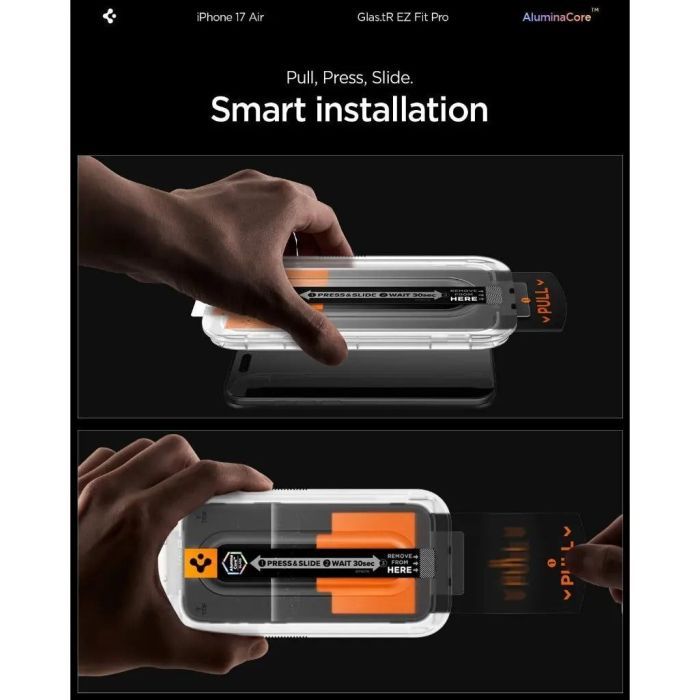 Стекло защитное Spigen Glas.tR EZ Fit Pro HD iPhone 17 Air (AGL09870) изображение 7