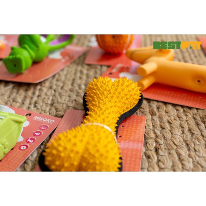 Игрушка для собак MISOKO&CO Косточка желтая 19 см (BEIRJ04182-G) изображение 3