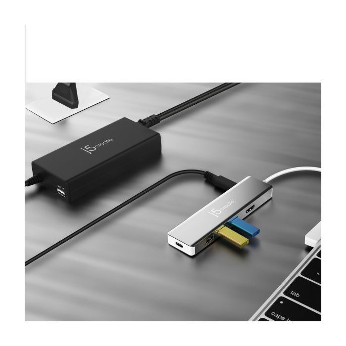 Блок питания к ноутбуку J5create USB-C/PD/90W, USB-A/10W (JUP2290C-EN) изображение 5