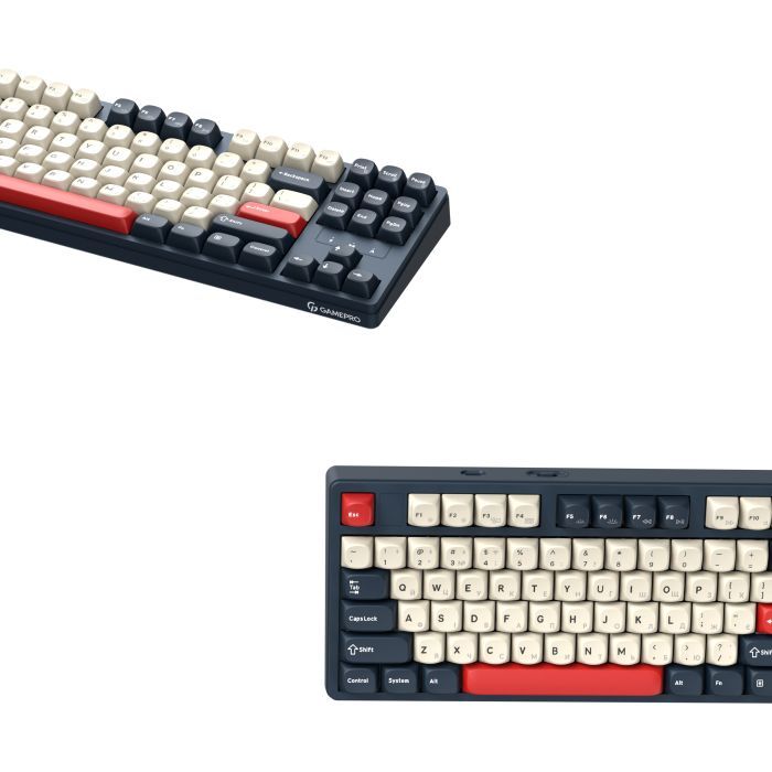 Клавіатура GamePro Asgard Ragnar Wireless/Bluetooth/USB UA White (MK285WH) зображення 4