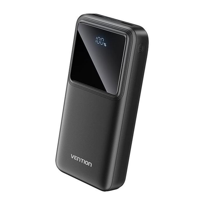 Батарея універсальна Vention 20000 mAh 22.5W Black LED Display Type (FHLB0)