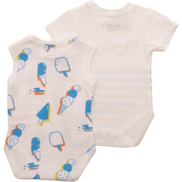 Боди детское Tongs комплект 2 штуки (4794-56B-cream) изображение 3