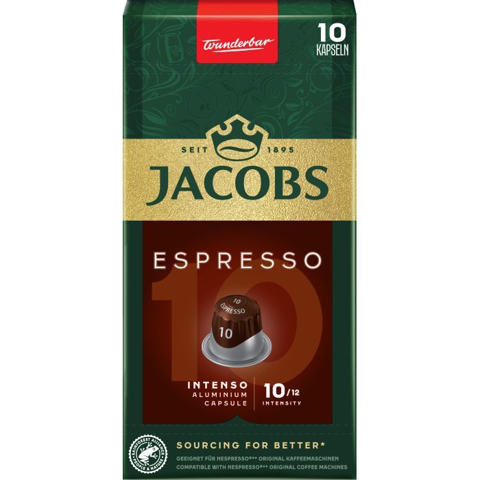 Кава Jacobs Espresso 10 Intenso в капсулах сумісні з Nespresso 10 шт (8711000371183) зображення 7