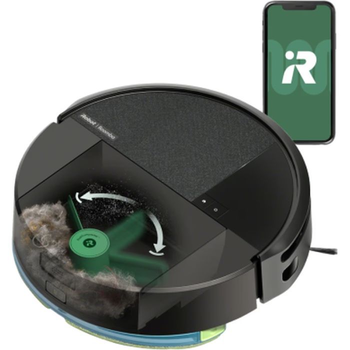Пилосос iRobot Roomba Combo Dust Compactor 205 (Black) (L121040) зображення 5