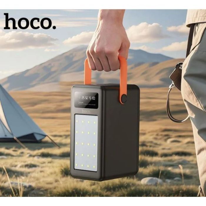 Батарея универсальная HOCO 120000mAh Prometheus 22.5W Fast Chardge, 2*LED lamp, Black (DB120 / 714723) изображение 7