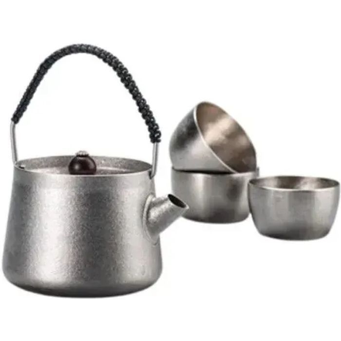Набор туристической посуды Naturehike чайний NH20CJ007 титан (6927595749630)