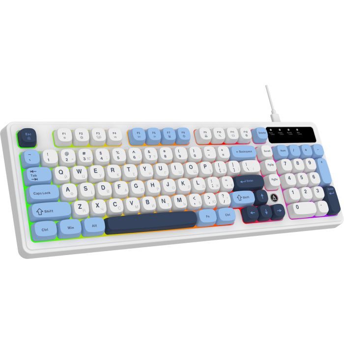 Клавиатура Ajazz AF98 USB UA White/Blue (AF98-GB) изображение 2