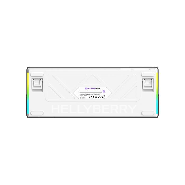 Клавиатура Hator Hellyberry HK60 Mechanical Linear RGB USB UA White/Violet (HK60) изображение 4
