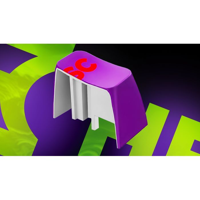 Клавиатура Hator Hellyberry HK60 Mechanical Linear RGB USB UA White/Violet (HK60) изображение 8